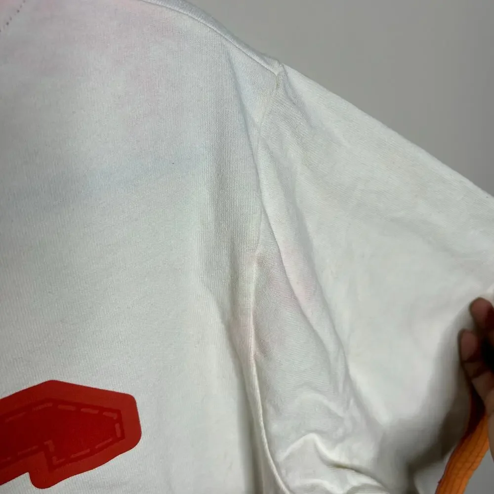 Budweiser White Red Button Up Baseball Short Sleeve Top Cotton USA Men Large L - Picture 11 of 14